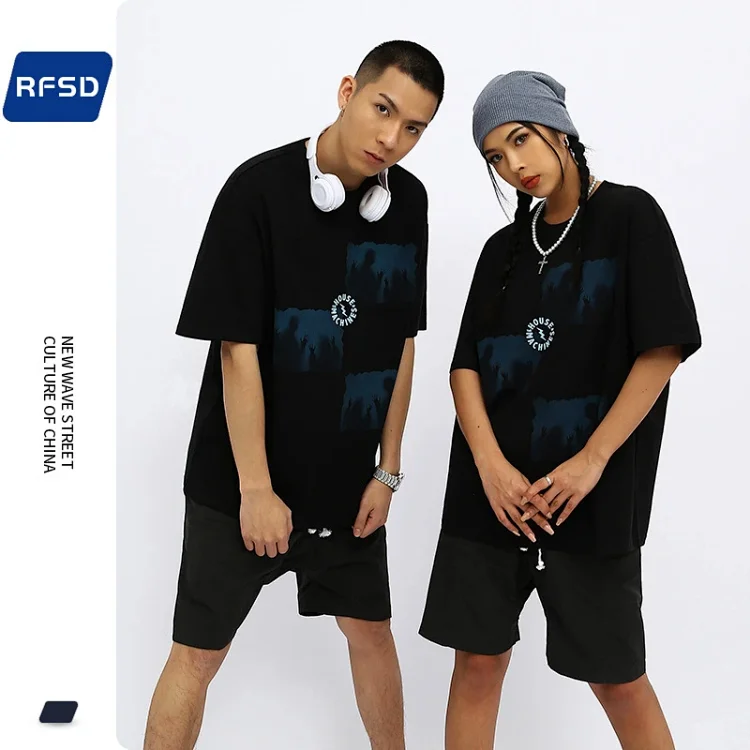 RFSD|2025 Summer Heavyweight Dark Print T - Shirt Couple