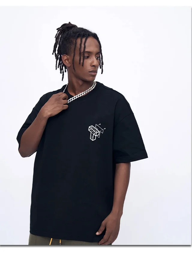 RFSD Men's 2025 SS Streetwear Loose Printed Tee Detail