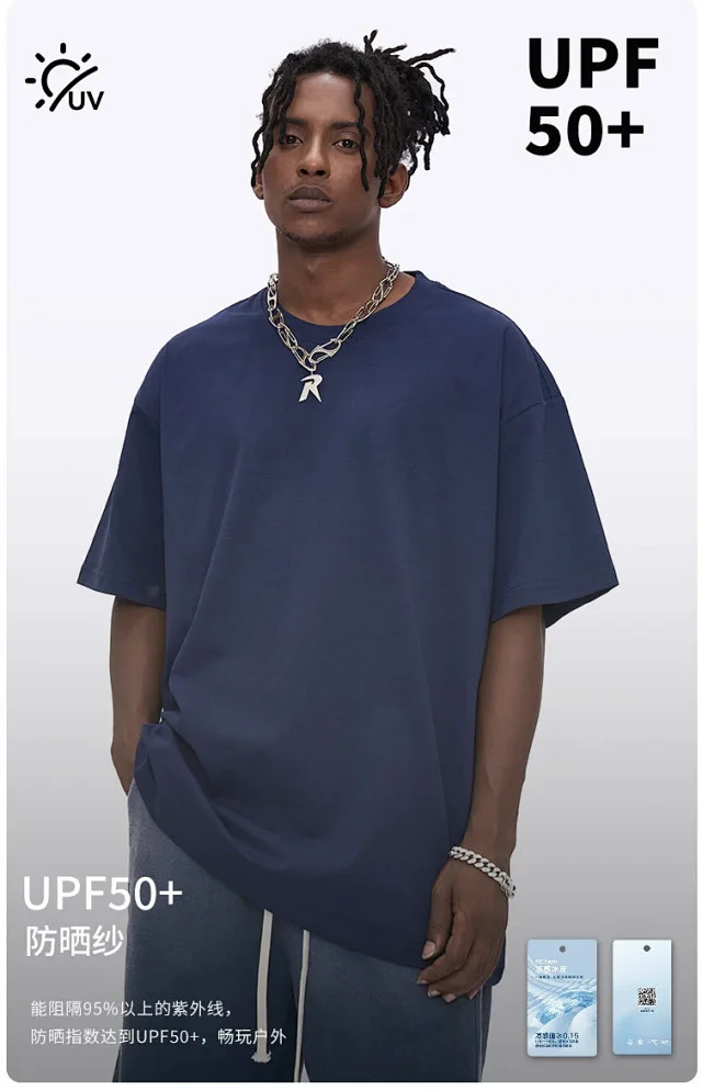 RFSD Men's 2025 Summer Trendy Loose 240G Balenciaga Cool T-shirt Detail