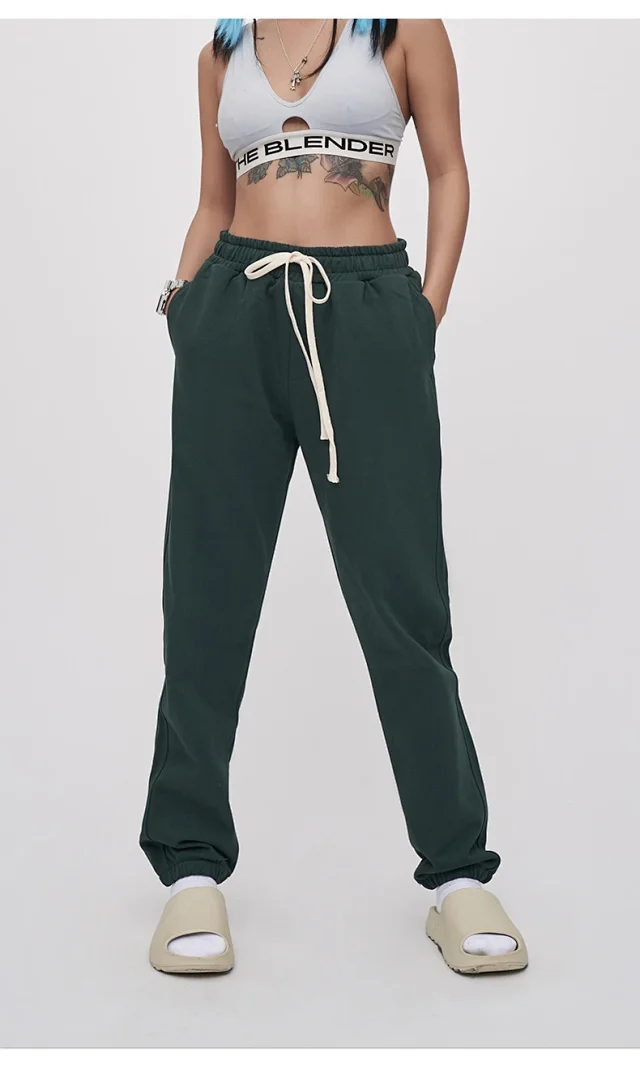 RFSD Men's 2025 Fall/Winter Earth Tone 420G Loose Straight Sweatpants Detail