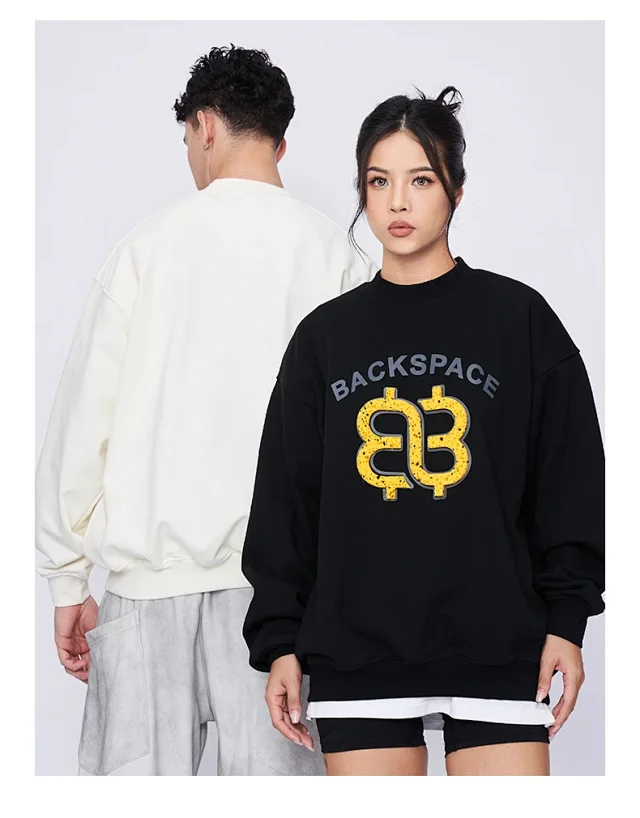 RFSD Men's | 2025 Fall Trendy Loose Sweatshirt (Balmain Dupe, Unisex) Detail