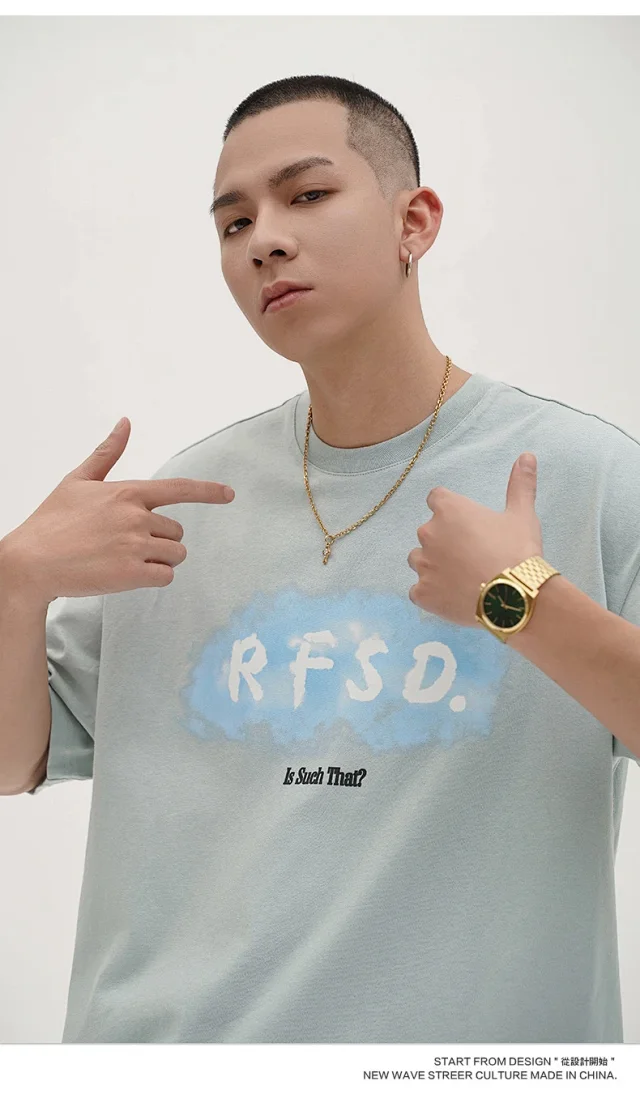 RFSD Men's 2025 Summer New Loose Street Tee (230g) Detail
