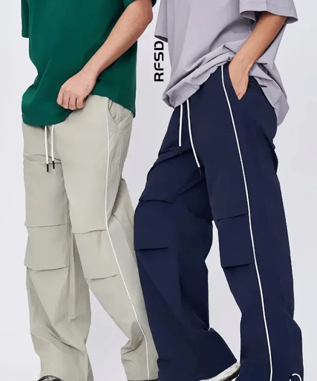 RFSD Men's | 2025 AW Double-Pleated Parachute Pants Detail