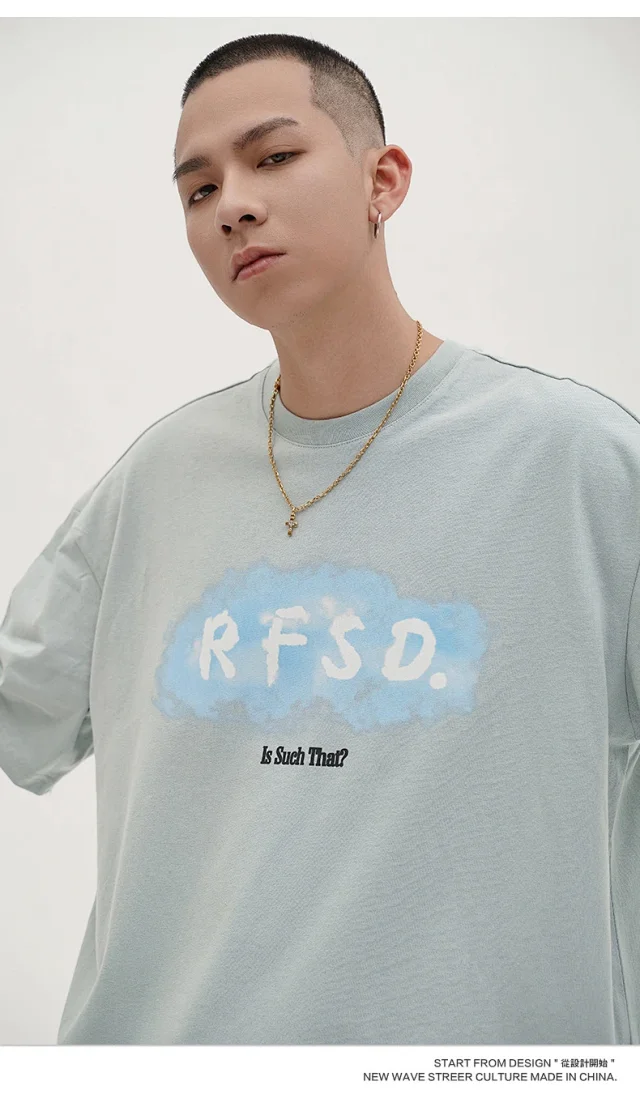RFSD Men's 2025 Summer New Loose Street Tee (230g) Detail