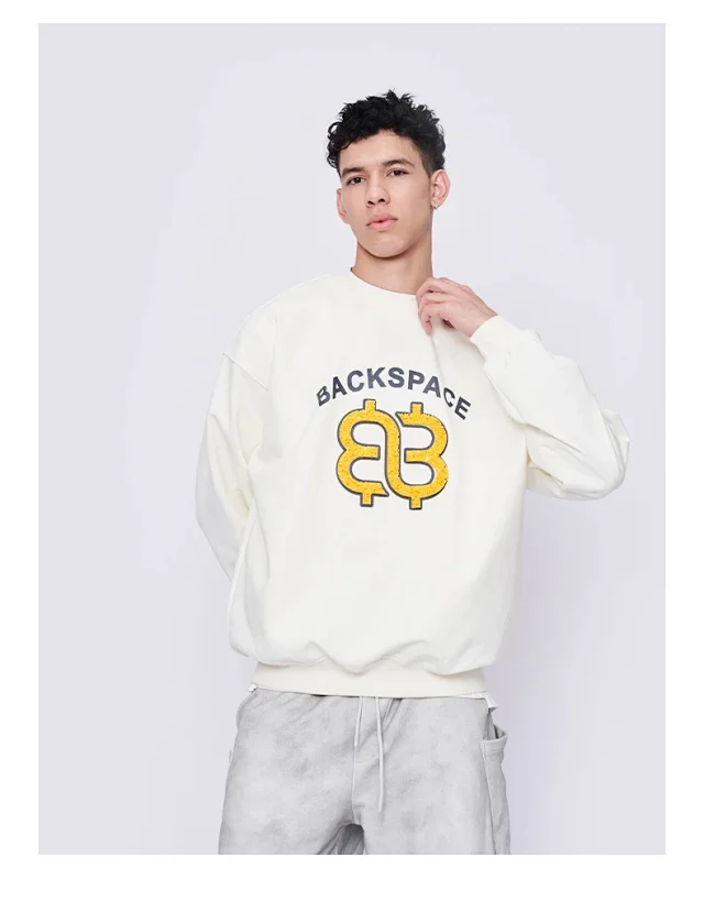 RFSD Men's | 2025 Fall Trendy Loose Sweatshirt (Balmain Dupe, Unisex) Detail