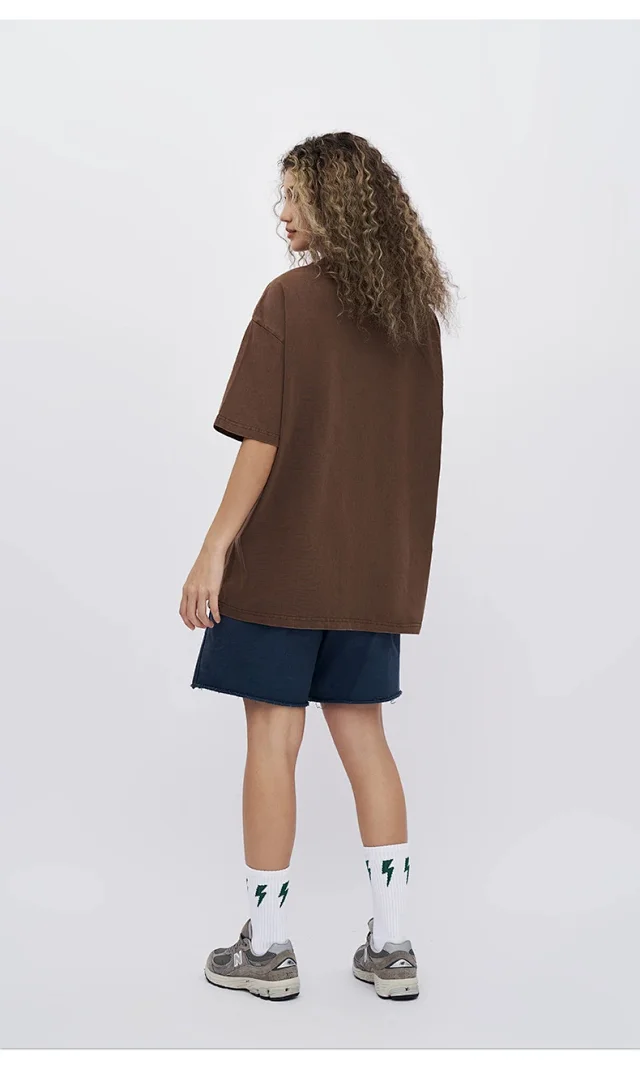 RFSD Men's | Balenciaga Dupe 285G Washed Wax-Dyed Tee Detail