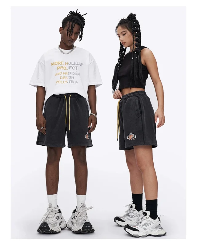 RFSD Men's | 2025 Summer 420G Heavyweight Dyed Basic Printed Shorts Detail