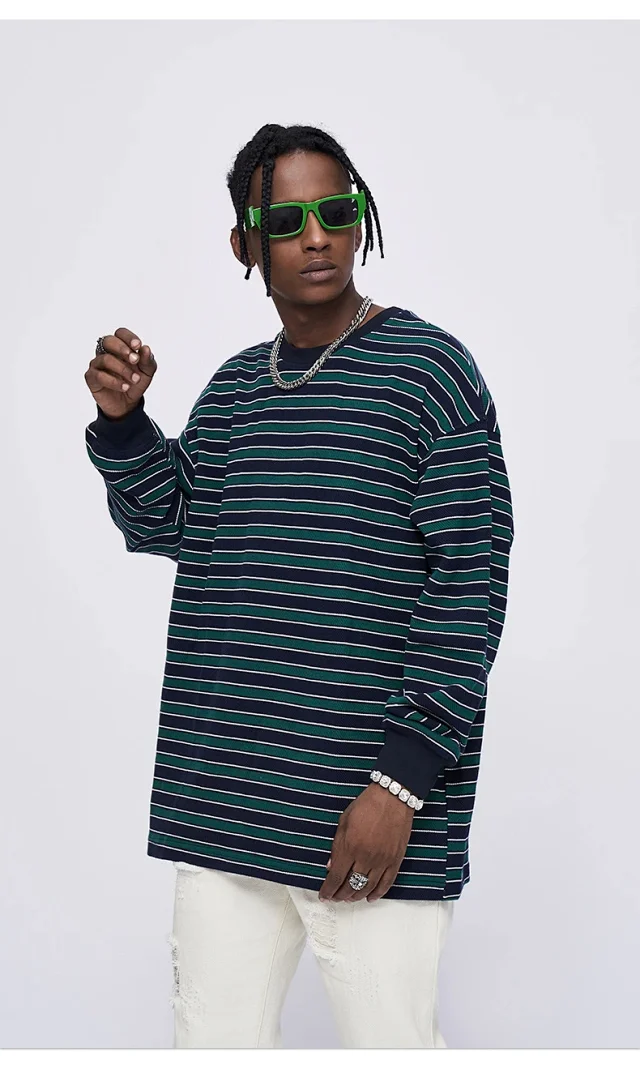 RFSD Unisex Striped Long - sleeve T - shirt Detail
