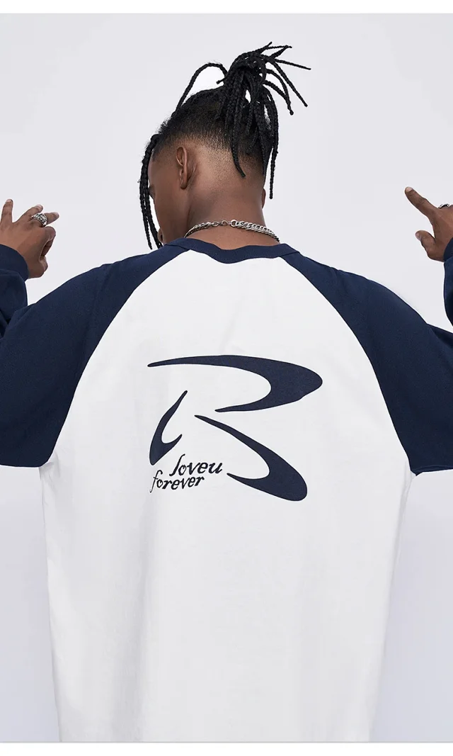RFSD Men's Vintage Raglan Sleeve T-shirt Detail