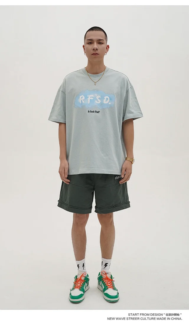 RFSD Men's 2025 Summer New Loose Street Tee (230g) Detail