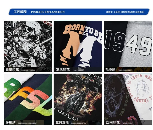 RFSD Men's 2025 Summer Trendy Loose 240G Balenciaga Cool T-shirt Detail