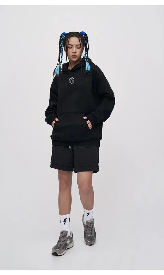 RFSD Men's 2025 AW Streetwear 380g Fleece Printed Hoodie Detail