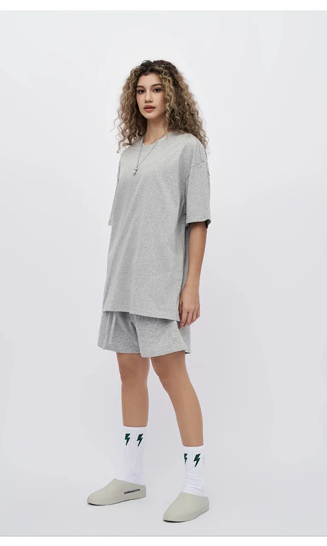 RFSD Men's 2025 Summer Trendy Loose Solid Short-sleeve T-shirt Detail