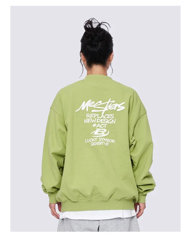 RFSD Men's 2025 FW Oversized Streetwear Crewneck Sweatshirt Detail