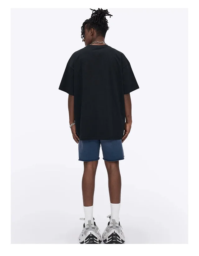 RFSD Men's 2025 Summer Trendy Loose 240G Balenciaga Cool T-shirt Detail