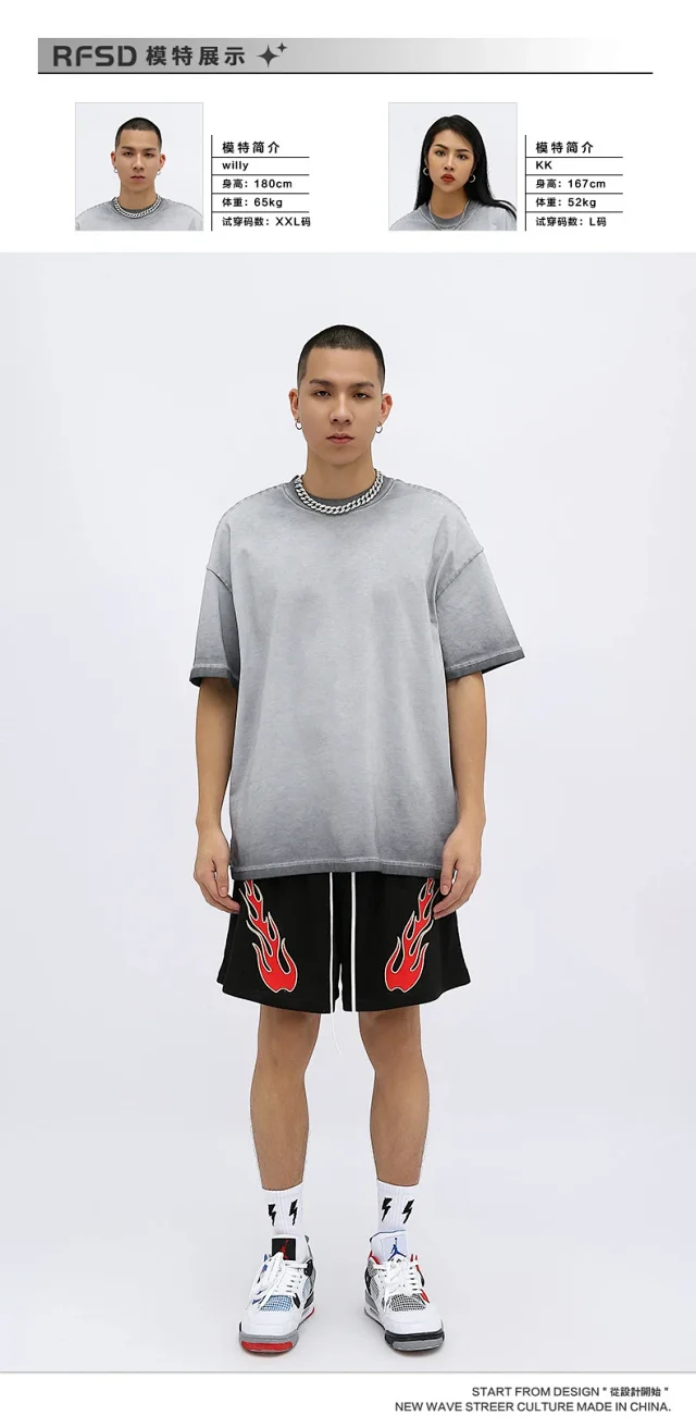 RFSD Men's Heavyweight Washed T-shirt Detail