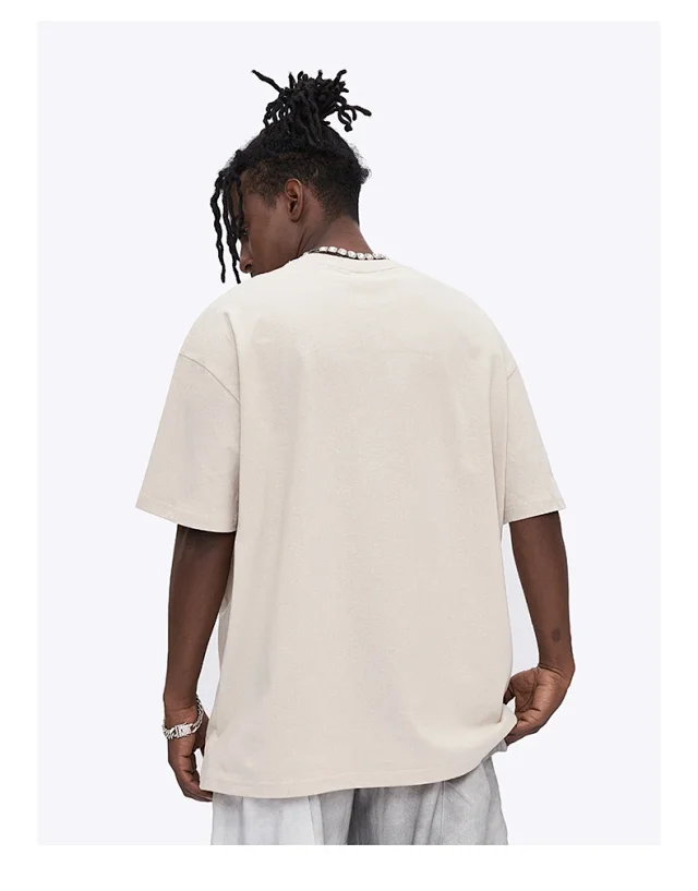 RFSD Men's | Hand-drawn Letter Print T - Shirt 2025 SS New Trendy Street Loose Versatile Short - sleeve Detail