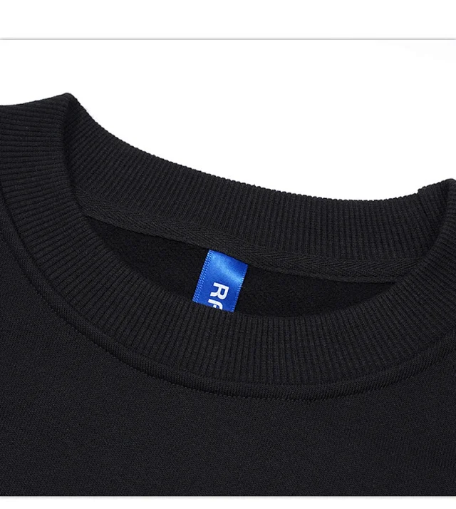 RFSD Men's | 2025 Fall New White Ink Print Crew Neck Sweatshirt Detail