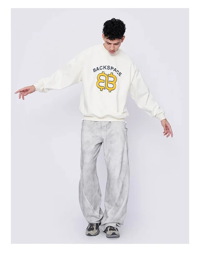 RFSD Men's | 2025 Fall Trendy Loose Sweatshirt (Balmain Dupe, Unisex) Detail
