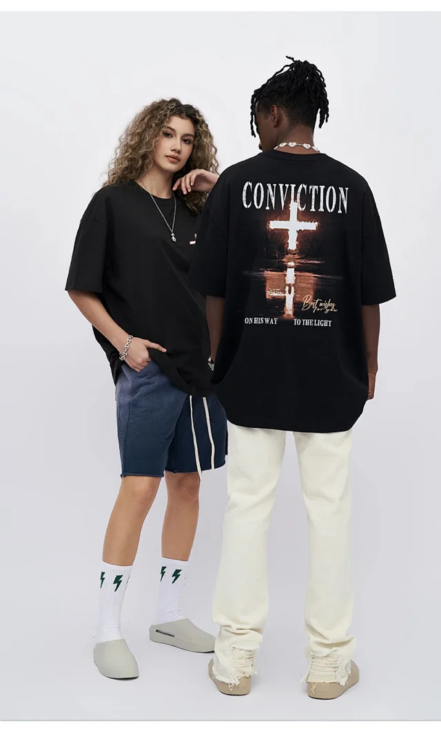 RFSD Men's Street Retro Sunset Print T-shirt Detail