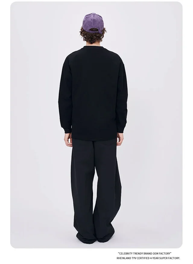 RFSD Men's 260g Heavyweight Long-Sleeve T-shirt Detail