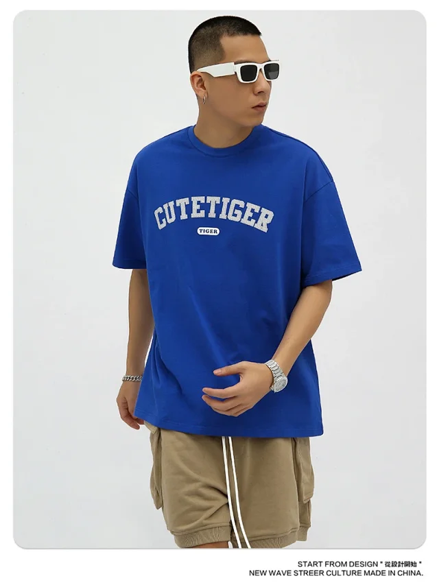 RFSD Men's 2025 Summer Trendy Loose T-shirt (230g DTG Print) Detail