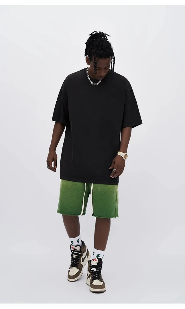 RFSD Men's | Balenciaga Dupe 285G Washed Wax-Dyed Tee Detail