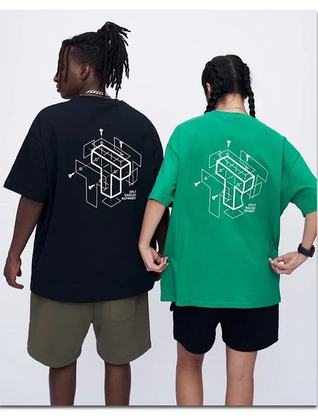 RFSD Men's 2025 SS Streetwear Loose Printed Tee Detail