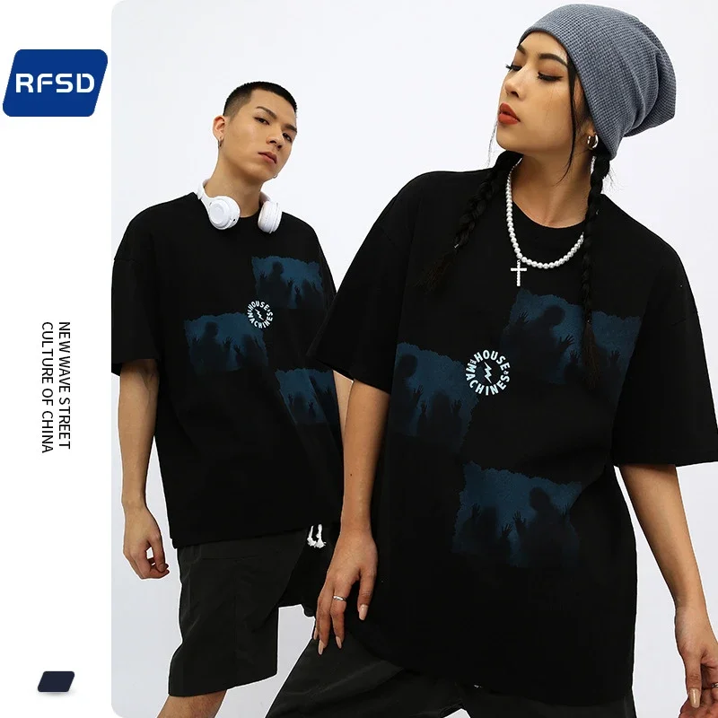 RFSD|2025 Summer Heavyweight Dark Print T - Shirt Couple