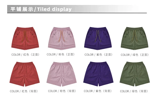 RFSD Men's | 2025 Spring-Summer Pleated Pocket Cargo Shorts Detail