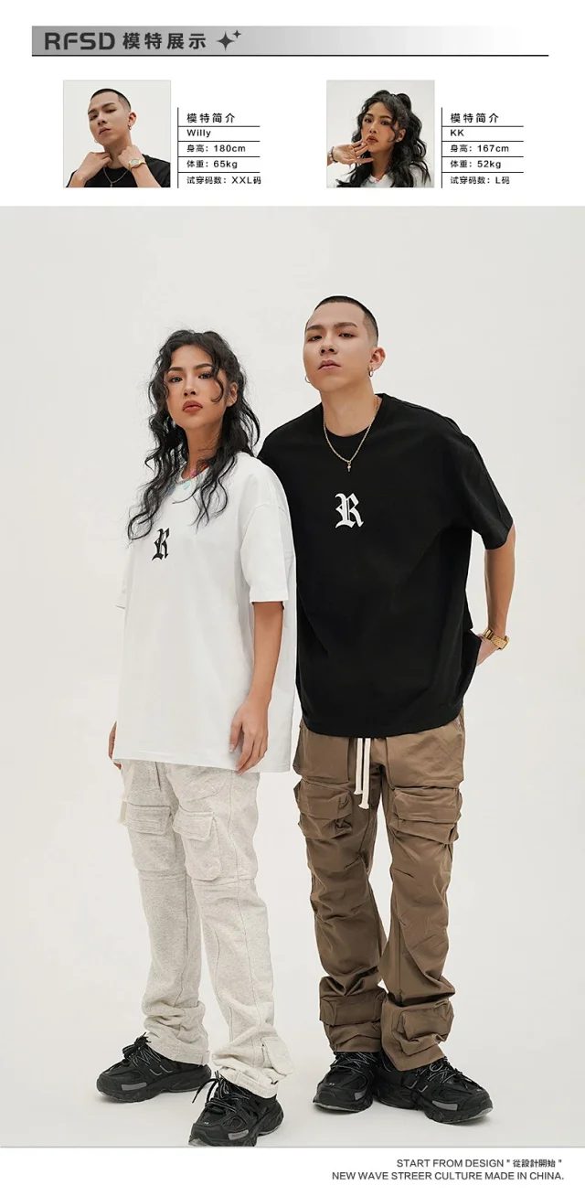 RFSD Men's T-Shirts: 2025 Spring/Summer Creative Printed Cotton Tees Detail