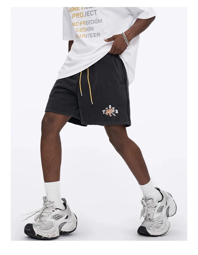 RFSD Men's | 2025 Summer 420G Heavyweight Dyed Basic Printed Shorts Detail