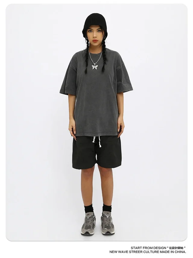 RFSD Men's | 2025 Summer New Street Pure Heavy Washed T-shirt Detail