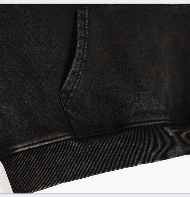 RFSD Men's 2025 Fall Wax - Dyed Hoodie Detail