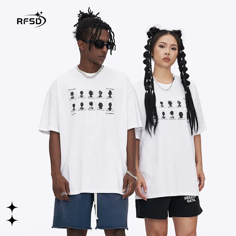 RFSD Men's 2025 Summer T-shirt (230g Cotton, Fun Head Print)
