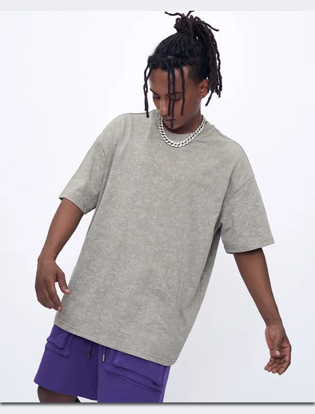 RFSD Men's | Balenciaga Dupe Heavyweight Washed T - Shirt Detail