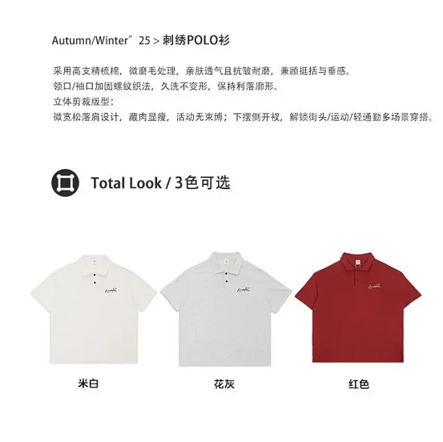 2025 Summer Men's RFSD Cotton Soft Polo Detail