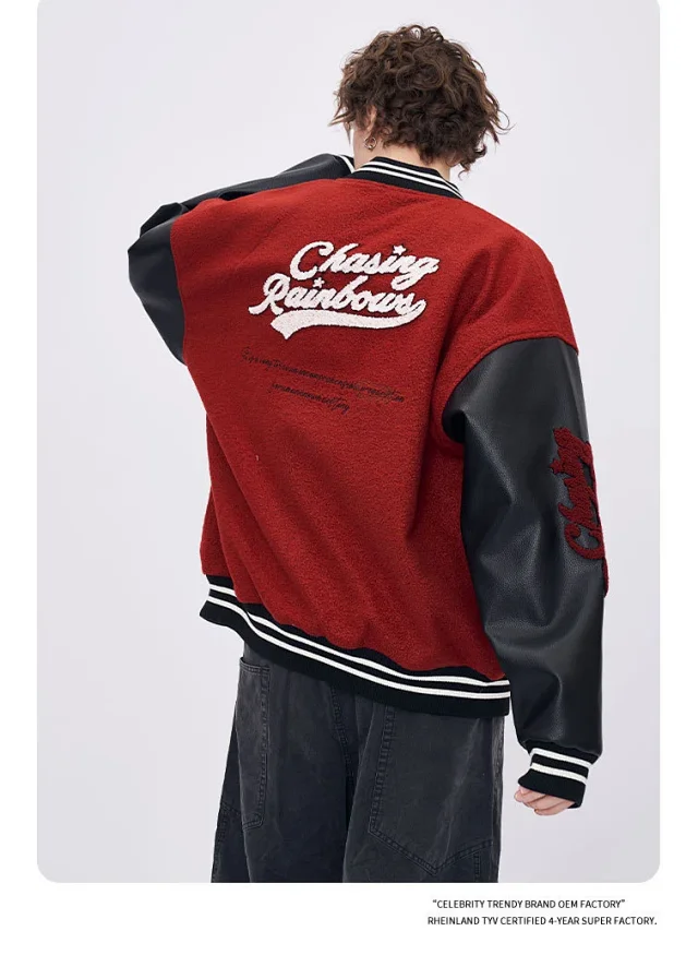 RFSD Men's | 2025 AW Retro Embroidered Bomber Jacket Detail