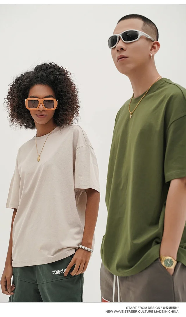 RFSD Men's | 2025 Summer Earth Tone 230G Loose Short-sleeve Heavyweight T-shirt (Big Brand Dupe) Detail