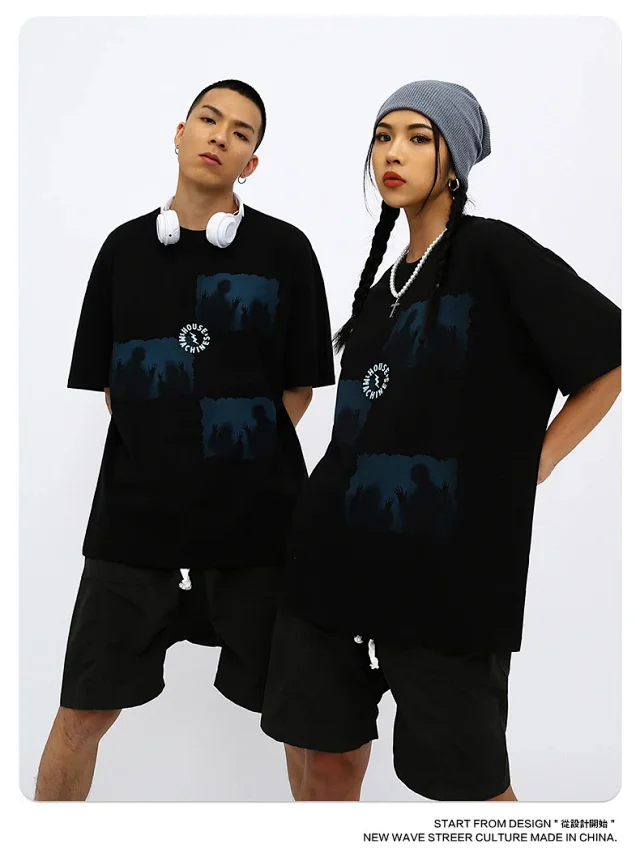 RFSD|2025 Summer Heavyweight Dark Print T - Shirt Couple Detail