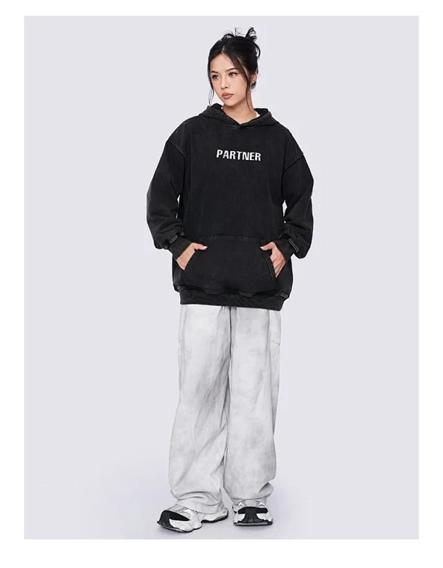 FSDR Men's 2025 FW Loose Waxed Hoodie Detail