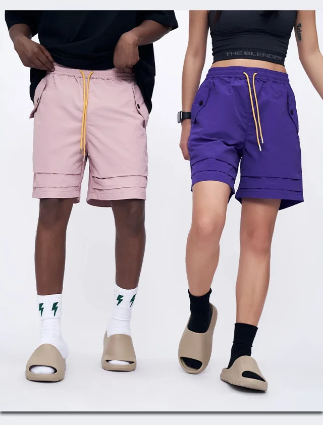 RFSD Men's | 2025 Spring-Summer Pleated Pocket Cargo Shorts Detail