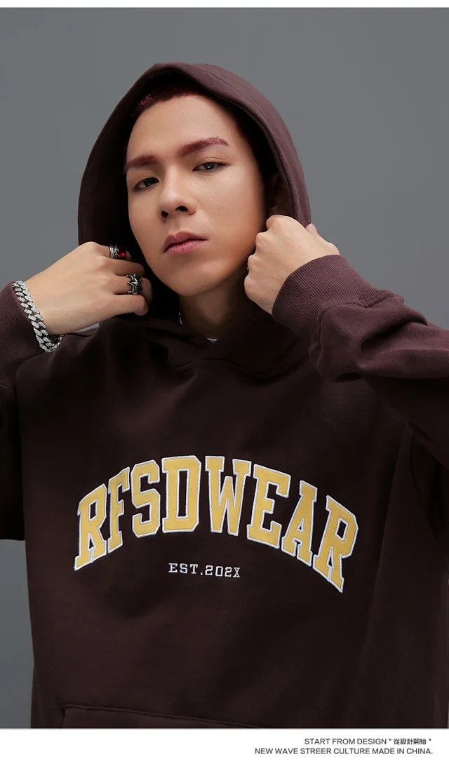 RFSD Men's 2025 FW 430G Fleece Hoodie Detail