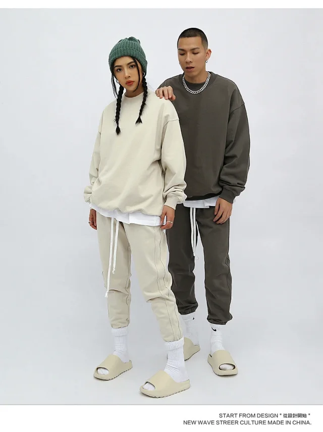 RFSD Men's 420g French Terry Sweatshirt & Pants Set Detail
