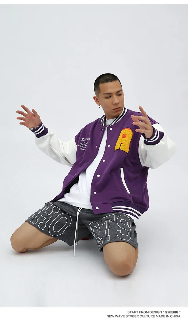 RFSD Men's 2025 FW Fleece Baseball Jacket Detail