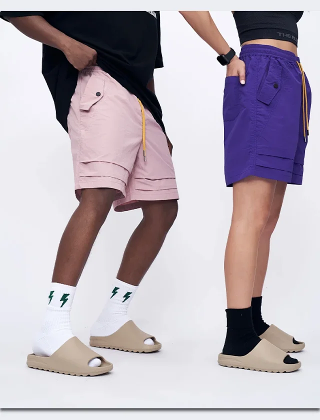 RFSD Men's | 2025 Spring-Summer Pleated Pocket Cargo Shorts Detail