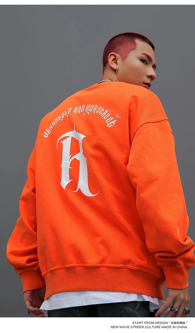 RFSD Men's | 2025 Autumn-Winter New Trendy R-Printed Sweatshirt Detail