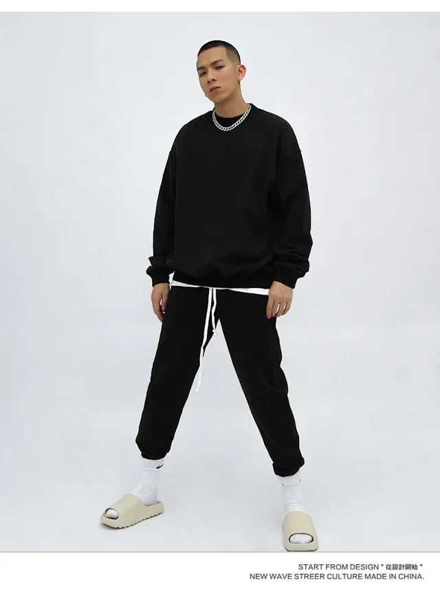 RFSD Men's 420g French Terry Sweatshirt & Pants Set Detail