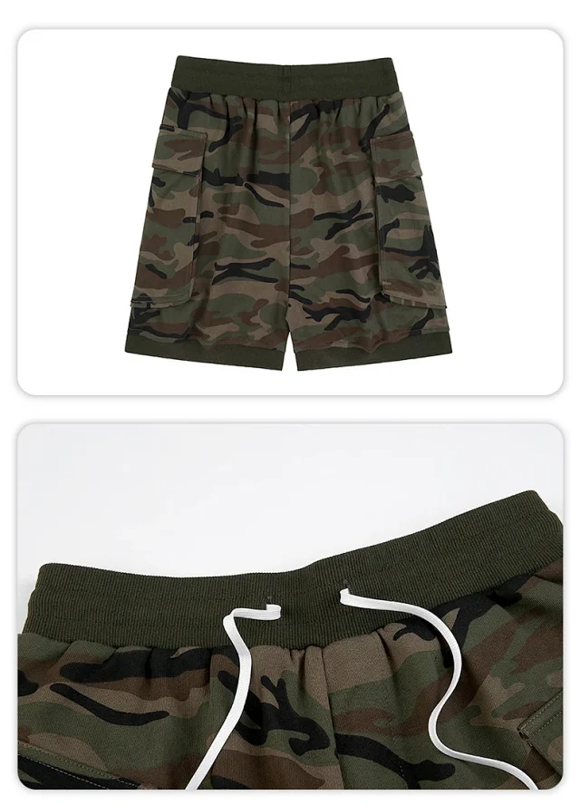 RFSD Men's Summer New American Hip - Hop Camo Shorts Detail