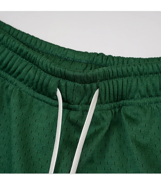 RFSD Men's 2025 Summer 400g Mesh Embroidered Shorts Detail